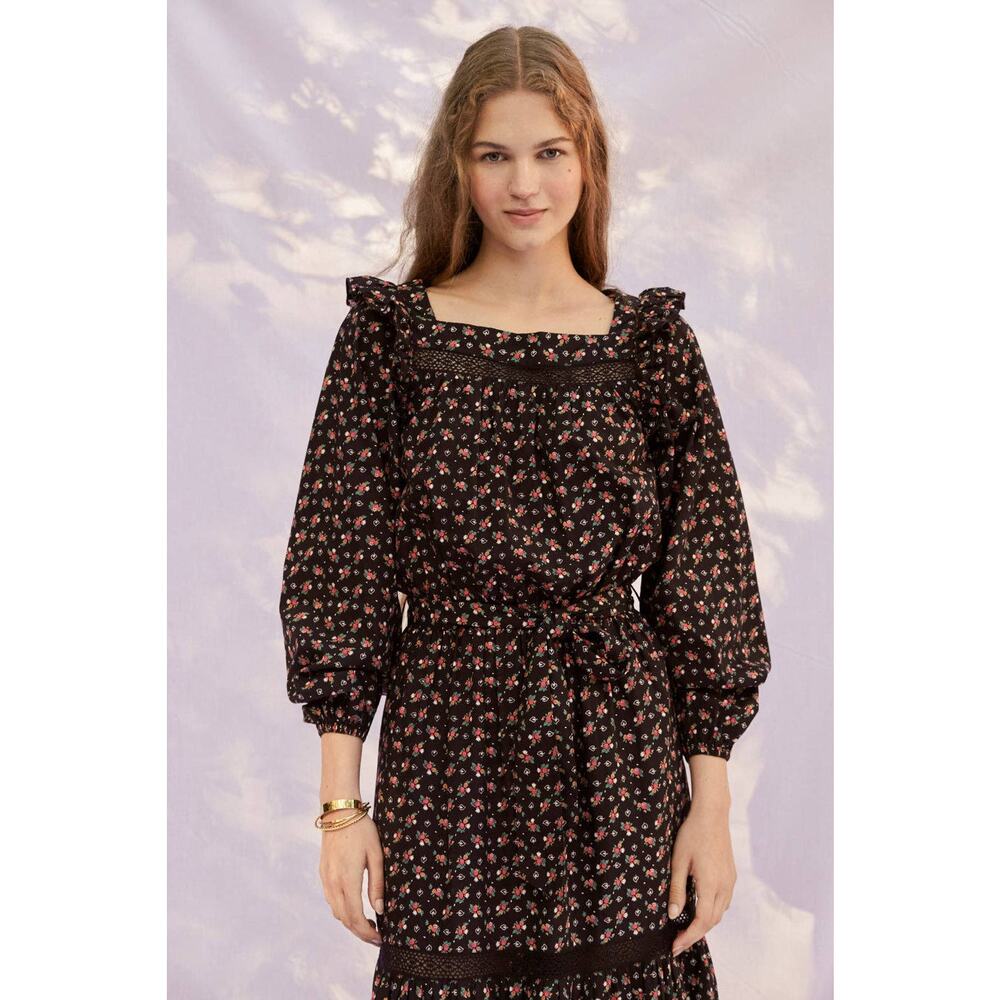 Sonmer Wendy Dress in Black Floral - Picture 2 of 6